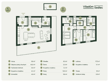 Prodej bytu 4+kk v osobním vlastnictví 160 m², Sedlec