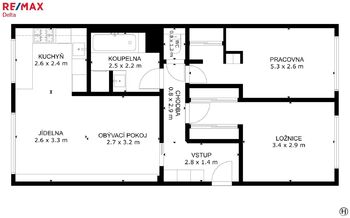 Pronájem bytu 3+kk v osobním vlastnictví 70 m², Praha 10 - Strašnice