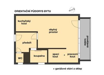 Prodej bytu 2+kk v osobním vlastnictví 72 m², Praha 4 - Krč