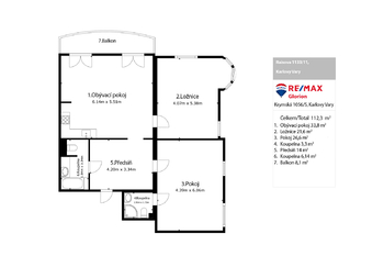 Prodej bytu 3+kk v osobním vlastnictví 2796 m², Karlovy Vary