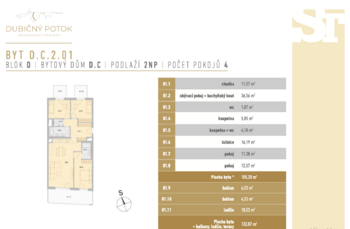 Pronájem bytu 4+kk v osobním vlastnictví 133 m², České Budějovice