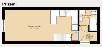 Pronájem bytu 2+kk v osobním vlastnictví 54 m², Liberec