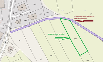 Prodej pozemku 1680 m², Slatiňany