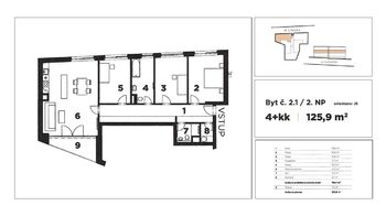 Pronájem bytu 4+kk v osobním vlastnictví 126 m², Praha 6 - Liboc