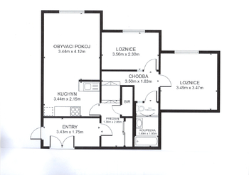 Prodej bytu 3+kk v družstevním vlastnictví 59 m², Praha 4 - Kamýk