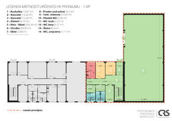 Pronájem skladovacích prostor 816 m², Klecany