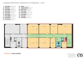 Pronájem skladovacích prostor 816 m², Klecany