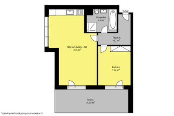 Prodej bytu 2+kk v osobním vlastnictví 64 m², Kolín