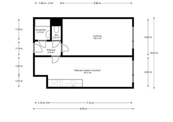 Pronájem bytu 2+kk v osobním vlastnictví 49 m², Praha 9 - Horní Počernice