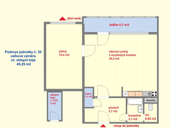 Prodej bytu 2+kk v osobním vlastnictví 45 m², Brno