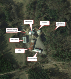 Areál, popis - Prodej výrobních prostor 37068 m², Kostelec nad Vltavou