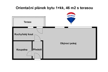 Pronájem bytu 1+kk v osobním vlastnictví 46 m², České Budějovice