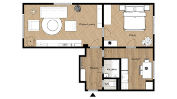 Prodej bytu 2+1 v osobním vlastnictví 54 m², Most