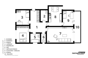 Prodej bytu 4+1 v osobním vlastnictví 83 m², Hořepník