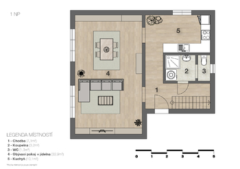 Prodej bytu 2+1 v osobním vlastnictví 102 m², Jevany