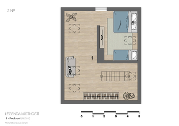 Prodej bytu 2+1 v osobním vlastnictví 102 m², Jevany