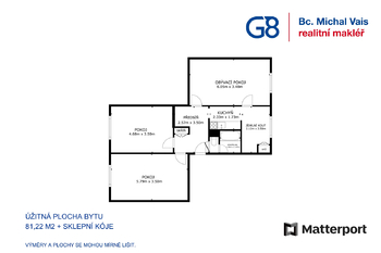 Prodej bytu 3+1 v osobním vlastnictví 81 m², Žatec