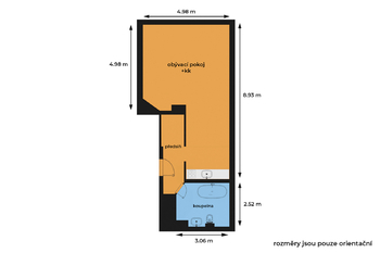 Prodej bytu 1+kk v osobním vlastnictví 43 m², Ptice