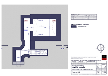 Půdorys PP - Prodej ubytovacího zařízení 818 m², Karolinka