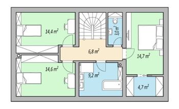  Rodinný dům na klíč, Okarec - Prodej domu 139 m², Okarec