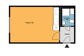 Pronájem bytu 1+kk v osobním vlastnictví 23 m², Praha 10 - Strašnice