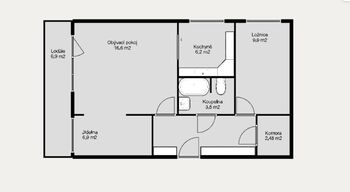 Pronájem bytu 2+1 v družstevním vlastnictví 54 m², Praha 9 - Prosek