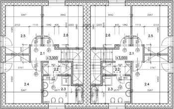 Dispozice 2NP - Prodej domu 123 m², Babice