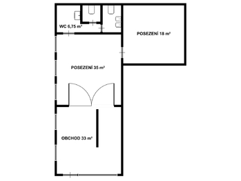 Pronájem obchodních prostor 93 m², Lanškroun