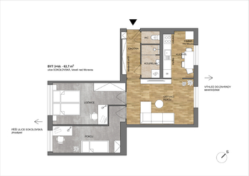 Prodej bytu 3+kk v osobním vlastnictví 64 m², Veselí nad Moravou