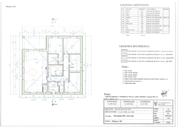 půdorys projektové dokumentace - Prodej pozemku 1177 m², Luže