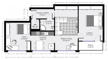 Prodej bytu 3+1 v osobním vlastnictví 79 m², Mladá Boleslav