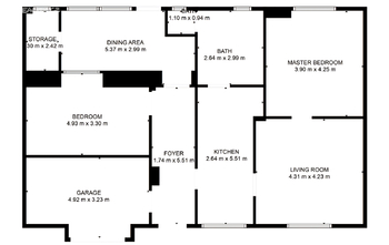 Půdorys - Prodej domu 88 m², Ruprechtov