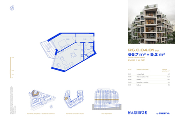 Pronájem bytu 2+kk v osobním vlastnictví 73 m², Praha 10 - Strašnice