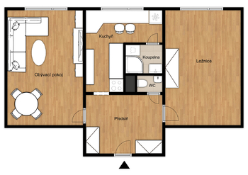 Pronájem bytu 2+1 v osobním vlastnictví 58 m², Plzeň