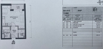 Pronájem bytu 1+kk v osobním vlastnictví 34 m², Praha 10 - Uhříněves