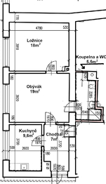 Pronájem bytu 2+1 v osobním vlastnictví 59 m², Kurovice