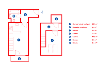 Prodej bytu 2+kk v osobním vlastnictví 72 m², Praha 5 - Radotín