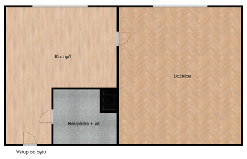 Prodej bytu 1+1 v osobním vlastnictví 36 m², Ústí nad Labem