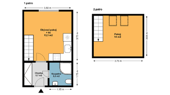 Prodej bytu 2+kk v osobním vlastnictví 36 m², Rudná