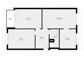 Prodej bytu 3+1 v osobním vlastnictví 80 m², Bochov