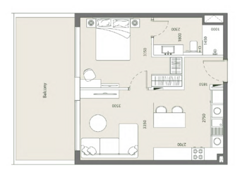 Prodej bytu 2+kk v osobním vlastnictví 62 m², Dubaj