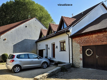 RD vizualizace z ulice - Prodej domu 161 m², Syrovice