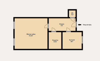 Prodej bytu 1+1 v osobním vlastnictví 52 m², Brno