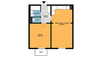 Pronájem bytu 2+kk v osobním vlastnictví 49 m², Praha 9 - Černý Most