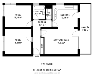 Prodej bytu 3+kk v družstevním vlastnictví 95 m², Brušperk