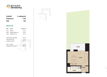 Pronájem bytu 1+kk v osobním vlastnictví 92 m², Praha 5 - Stodůlky