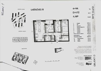 Pronájem bytu 4+kk v osobním vlastnictví 92 m², Praha 10 - Uhříněves