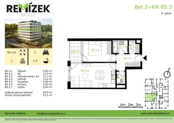 Prodej bytu 2+kk v osobním vlastnictví 55 m², Praha 5 - Radlice