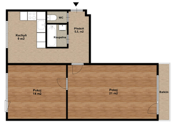 Pronájem bytu 2+1 v osobním vlastnictví 53 m², Ostrava