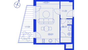 Prodej bytu 1+kk v osobním vlastnictví 31 m², Praha 10 - Strašnice